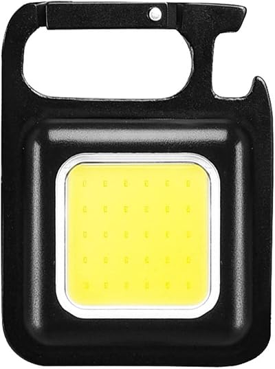 ATopoler 800LM COB LED Keychain Flashlight USB Rechargeable Mini Waterproof 3