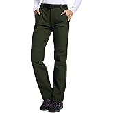 Jessie Kidden Women's Waterproof Pants Hiking Ski Snow Fish Fleece Lined Insulated Outdoor Golf Travel Pant (801F Army Green 8)