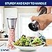 COLIBYOU Salt and Pepper Grinder Set of 2 - Brushed Stainless Steel Manual Salt Mill and Pepper Mill; 6 oz Tall Refillable Glass Body; 5 Grade Adjustable Ceramic Rotor; Salt & Pepper Shaker