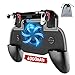 Phone Controller with 4000mAh Power Bank Cooling Fan, Mobile Controller Phone Game Mobile Trigger Joystick L1R1 Gamepad Grip Remote for 4-6.5 Inch Android iOS (2019 Version)