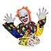 Holidayana Half Clown Halloween Animatronic - 20 in Tall Animated Crawling Crown Halloween Decoration, Sound and Touch Activated with Sounds, Lights and Movement