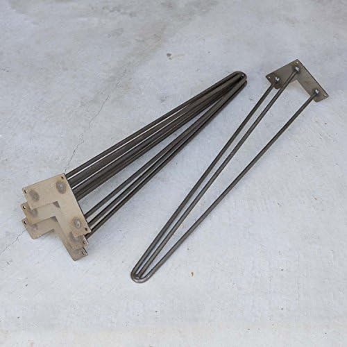 W5032A4 Reinforced 3-rod Hairpin leg 28" set/4
