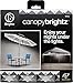 Brightz LED Canopy Lights, White - Outdoor Canopy Tent Lights for 10ft x 10ft Tents - Football Tailgate Essentials & Accessories - 40ft String Light