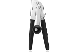 Can Opener Hand Crank Manual Heavy Duty with Comfortable Extra Long Handles, Easy for Big Cans