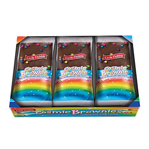 LITTLE DEBBIE COSMIC BROWNIE SINGLE-SERVE CADDIE, CHOCOLATE, 4 OUNCE (PACK OF 6)