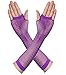 JustinCostume Women's 80s Outfit Accessories Neon Earrings Leg Warmers Gloves, E