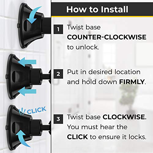 HoneyBull Shower Mirror Fogless for Shaving with Suction, Razor