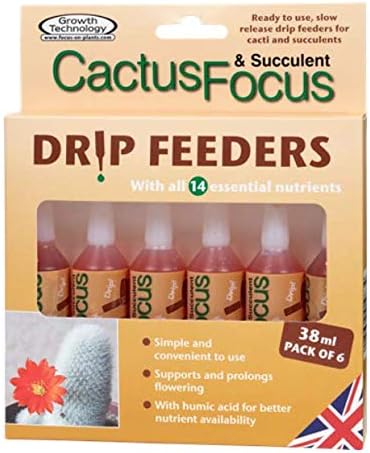 Growth Technology GTCFD6 Cactus & Succulent Focus Drip Feeders (6 x 38ml Pack)