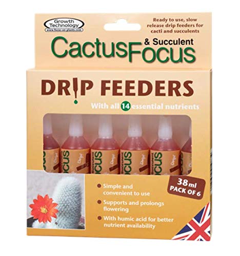 Growth Technology GTCFD6 Cactus & Succulent Focus Drip Feeders (6 x 38ml Pack)