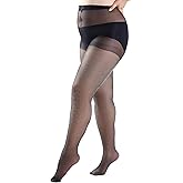 BVWIYDF Plus Size Sheer Polka Dot Plus Size Tights for Women, 20D Black Sheer Ultra Thin High Waist Pantyhose