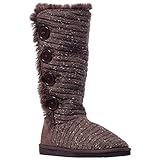 Muk Luks Malena Women's Crotchet Knit Sweater Winter Boots