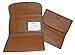 Coach 52715 Pebbled Leather Checkbook Wallet Saddle