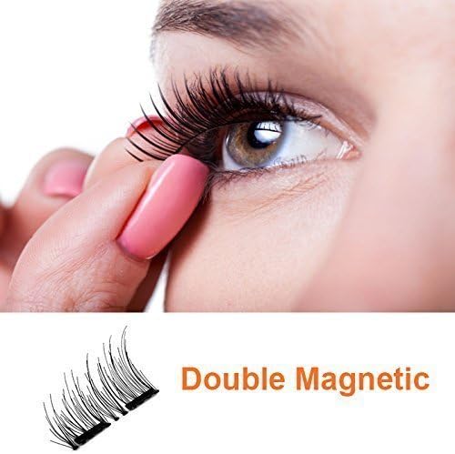 Lux Lashes: simply the lightest and easiest for your most natural look. Reusable Dual Magnetic Eyelashes. The fake eyelashes cover the outer edge up to 2/3 of the eye. Instructions included.