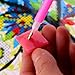 COOLOOdirect 50pcs 2x2cm Diamond Painting Embroidery Set Cross-Stitch Tool Blockage Plaster DIY Painting Glue Clay