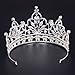 Eseres Pageant Crown Tall Tiaras for Women Wedding Queen Crown Prom Queen