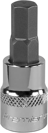 Sealey SBH012 9mm 3/8 Inch Square Drive Hex Socket Bit Chrome Vanadium
