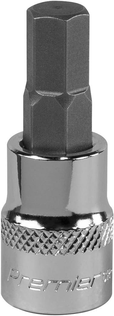Sealey SBH012 9mm 3/8 Inch Square Drive Hex Socket Bit Chrome Vanadium