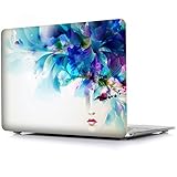 iCasso Macbook Air 13 Inch Case Rubber Coated Glossy Hard Shell Plastic Protective Cover For Macbook Air 13 inch Model A1369/A1466( Leaf Girl)