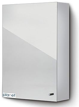 Plantex Platinum 304 Grade Stainless Steel Bathroom Mirror Cabinet (10x16 Inches)