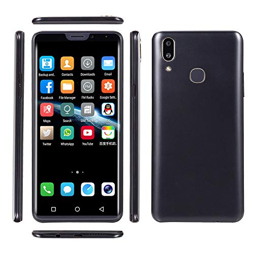 Unlocked Cell Phone, Besde 6.1 inch 18:9 LCD Full Screen 8.0MP Dual HD Camera Smart Phone Android 7.0 Face ID Fingerprint Unlock 2GB+32GB WiFi Bluetooth GPS GSM/WCDMA 3G Dual SIM Card Mobile Phone