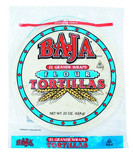 Baja 9 Inch Flour Grande Tortilla, 6 Count