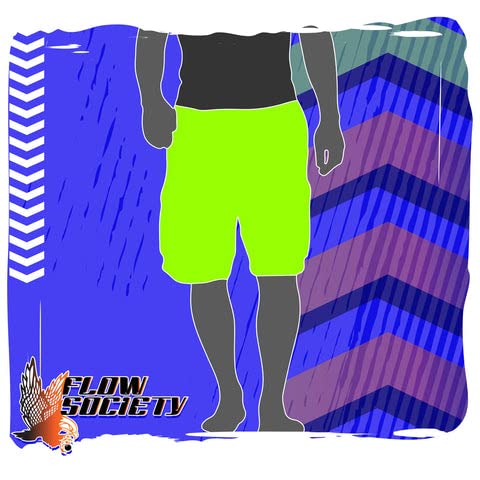 Flow Society Grey 9" Pickleball Shorts