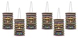 Beistle S54563AZ2 Tiki Paper Lanterns 6 Piece, Multicolored