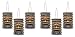 Beistle S54563AZ2 Tiki Paper Lanterns 6 Piece, Multicolored