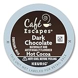 Café Escapes Dark Chocolate Hot Cocoa K-Cups for Keurig Brewers, 24 pack, 24-count