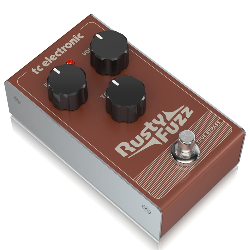 TC Electronic RUSTY FUZZ Silicon-Based Transistor Fuzz with Vintage Gated and Velcro-Like Fuzz Tones