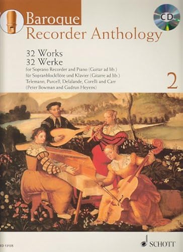 Download Baroque Recorder Anthology Volume 2 +CD (32 pièces) --- Flûte à bec soprano / Piano (ou Guitare) PDF