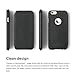 iPhone 6S Plus Case, elago [Leather Hole Flip][Black] - [Card Slot][Screen Protection][Premium Hybrid Construction] for iPhone 6/6S Plus