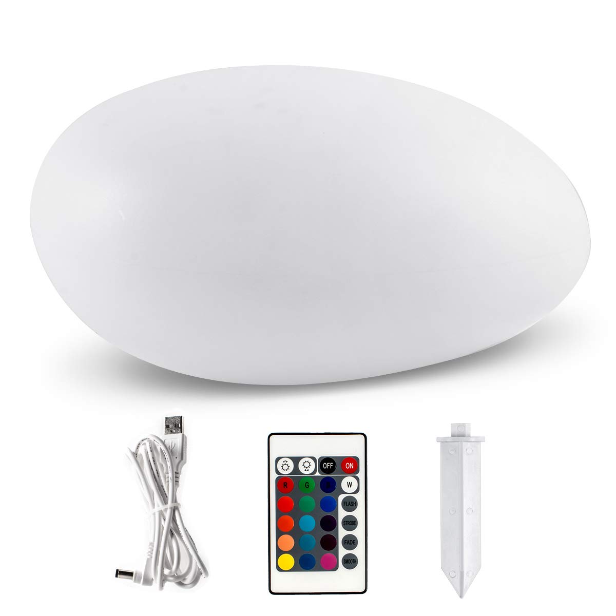 Solarlampen für Außen, TEQStone Solarleuchte Garten mit 16 einstellbaren Farben, gepflasterte Gartendekor LED Solarleuchten für Rasen, Garten, Schwimmbad, Blumenbeet etc, wasserdicht IP67