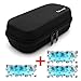 Dainayw Insulin Carrying Case, EVA Insulin Cooler Bag, Diabetic Travel Bag, Temperature Display, Waterproof, Medical with 3 Ice Packs (Black)