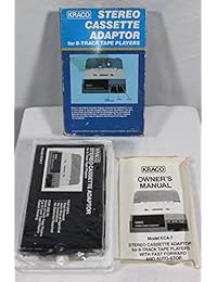 Kraco Enterprises, Inc. Adaptador de casete estéreo Kraco (adaptador de cinta de casete de 8 pistas) (Coloque el casete en el adaptador de 8 pistas y el casete se reproducirá en el reproductor de 8 pistas)