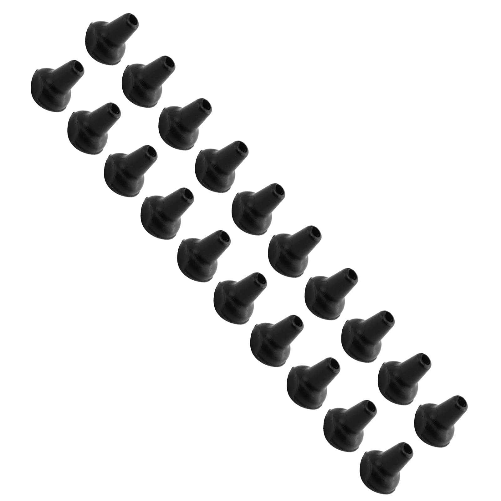 Dilwe Bait Screws, 10Pcs Bait Screws with 20pcs Oval Rings Carp Rig Ring Stops Carp Fishing Tackle Hook Screw(black) Other fishing tools and accessories