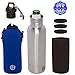 Bottle Guardian Stainless Steel Bottle Insulator - temperature tested; exclusive BottleFit spacers; BPA free - set includes steel bottle, zipper sleeve, 3 spacers, and bottle opener