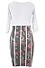 Pretid Womens Sparkling Print Hip Package Slim Midi Bodycon Club Party Dress