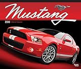 Mustang 2018 14 x 12 Inch Monthly Deluxe Wall Calendar with Foil Stamped Cover, Ford Motor Muscle Ca by