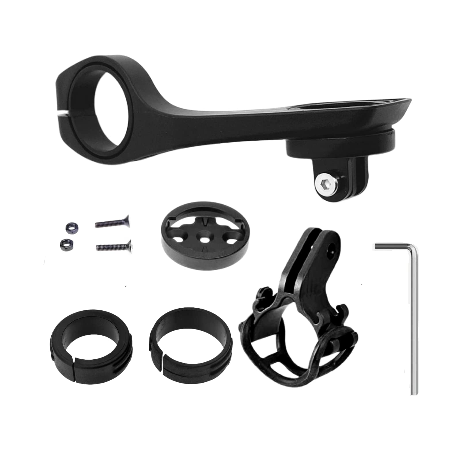 NELboNs Bike Mounting Bracket Compatible with Garmi n/Mage ne/Black Bird/IGP Sport GPS Computer with Bike Light Holder,Sport Action Cameras Interface Mount