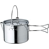 Snow Peak Kettle No. 1 - Stainless Steel Kettle for Outdoor Cooking - Durable Camping Kettle for Camping & Hiking