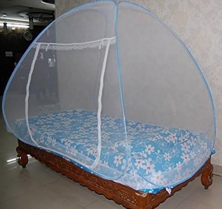 Royal Foldable Single Bed Mosquito Net (Blue)
