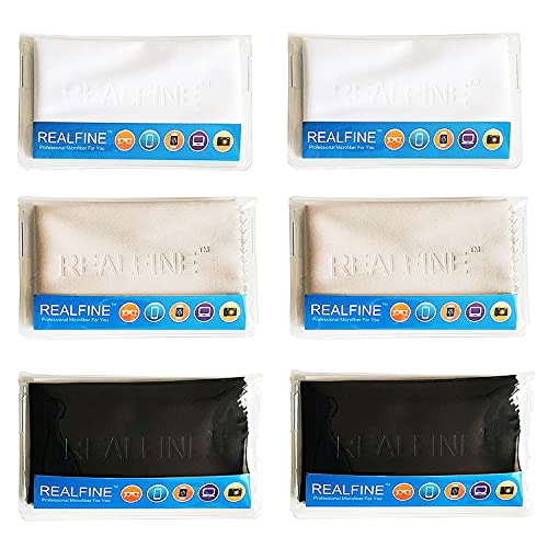 REALFINE Eyeglass Cleaner with Individual Reusable Pouch, Safe for All