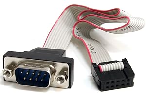 StarTech.com PNL9M16 16 Inch 9 P Inch Serial Male to 10 P Inch Motherboard Header Panel Mount Cable