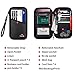 Fireproof Family Travel Itinerary Passport Holder Wallet Travel Accessories RFID Blocking Document Organizer Case with Strap for Women & Men