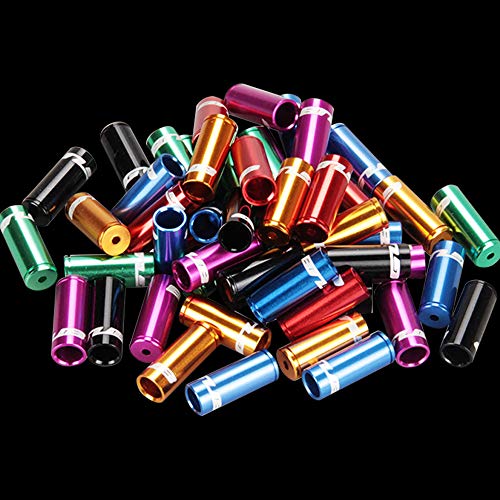 Forest Byke Company Jagwire Ferrule Housing Kit - 4mm 5mm and Cable Ends Included - Bicycle Brake and Shifter Ferrule Kit (9 Color Options) (Purple)