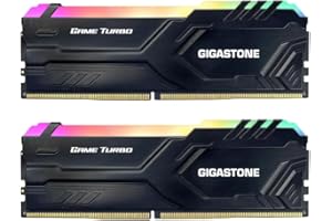 【RGB DDR4 RAM】GIGASTONE Game TURBO 32GB Kit (2x16GB)DDR4 3200MHz PC4-25600 CL16-18-18-40 Intel XMP 2.0 AMD Ryzen 1.35V UDIMM 