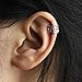 LIZD 4pcs Hollow Stripe Art Earring Cuff Clip-on Ear No Piercing Jewelry for Graceful Women Girl