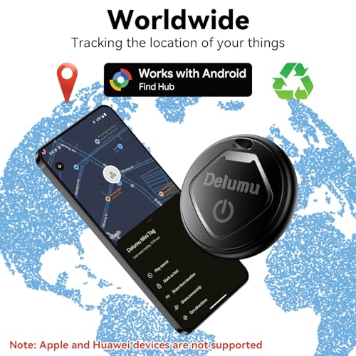 Smart Tracker Tag, 2026 [Google Certified] Air Tracker Android 4 Pack | Tracker Tags Battery Life 1 Year Life, Keys/Wallets/Suitcases/Backpack Locator