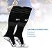 Vitalismo Youth Soccer Socks Compression Socks Football Socks High Elasticity Athletic Socks for Training, Recovery, Running (Black)